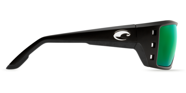 Buy Costa Permit Sunglasses Online Costa Del Mar Green Mirror For Sale Glass Lenses Polarized Fishi Costa Del Mar Permit Polarized Sunglasses Matte Black Green Mirror Glass Side